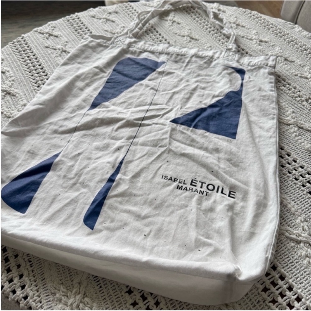 Isabel Marant Blue and White Graphic Tote - Picture 13 of 15